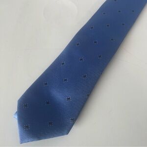 Calibrate Blue Patterned Men's Tie 100% Silk